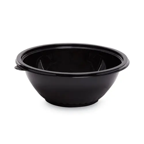 WNA Caterline Pack n' Serve Plastic Bowl, 80 oz, Black, 25/Carton