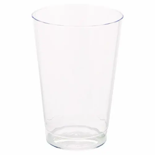 WNA Classic Crystal Plastic Tumblers, 12 oz, Clear, Fluted, Tall, 20/Pack, 12 Packs/Carton