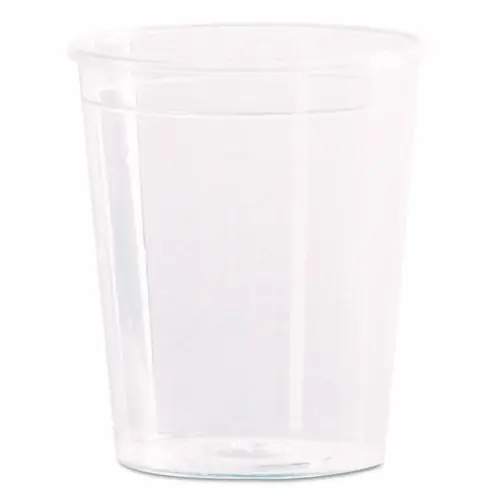 WNA Comet Plastic Portion/Shot Glass, 2 oz, Clear, 50/Pack, 50 Packs/Carton