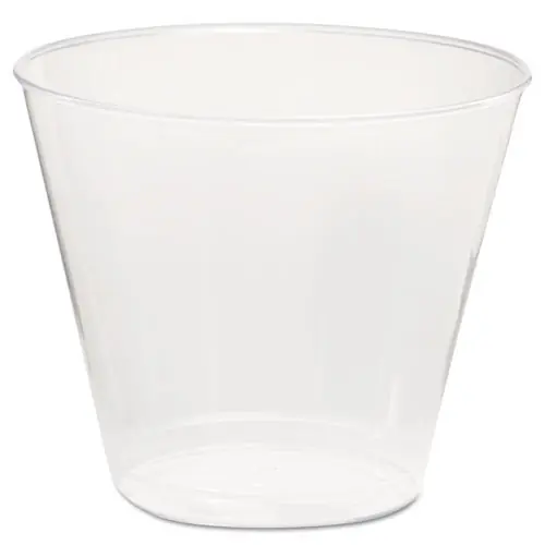 WNA Comet Plastic Tumbler, Squat, 5 oz, Clear, 50/Pack, 20 Packs/Carton
