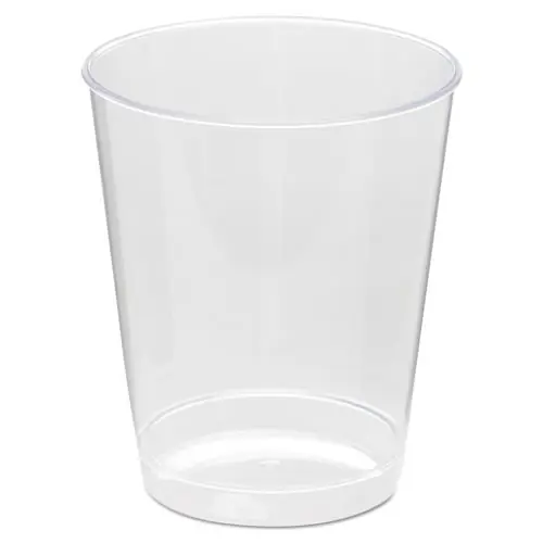 WNA Comet Plastic Tumbler, Tall, 8 oz, Clear, 25/Pack, 20 Packs/Carton
