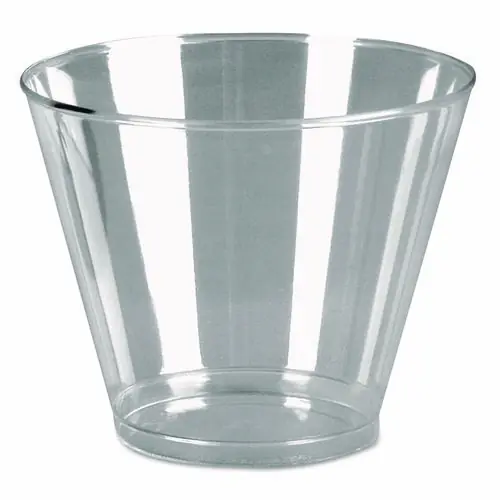 WNA Comet Plastic Tumblers, Squat, 9 oz, Clear, 500/Carton