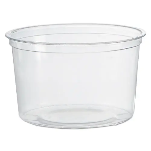 WNA Deli Containers, 16 oz, Clear, Plastic, 50/Pack, 10 Packs/Carton