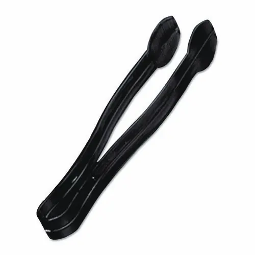 WNA Plastic Tongs, 9", Black, 48/Carton