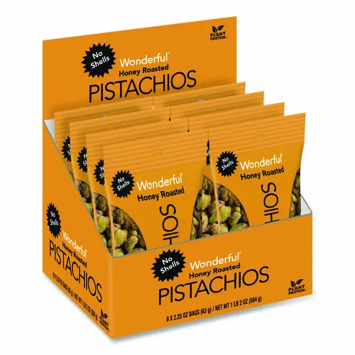 Wonderful® No Shells Honey Roasted Pistachios