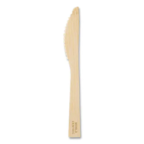 World Centric® Bamboo Cutlery, Knife, Natural, 2,000/Carton