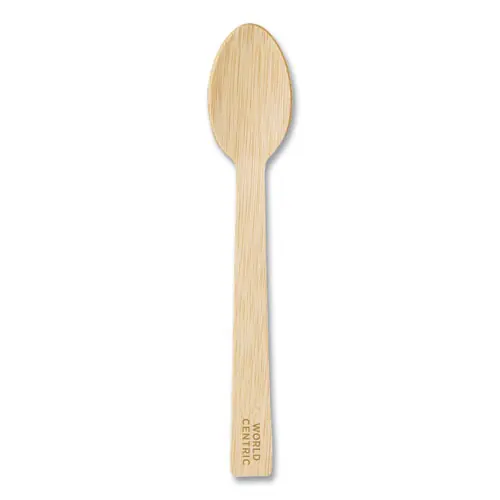 World Centric® Bamboo Cutlery, Spoon, Paper, Natural