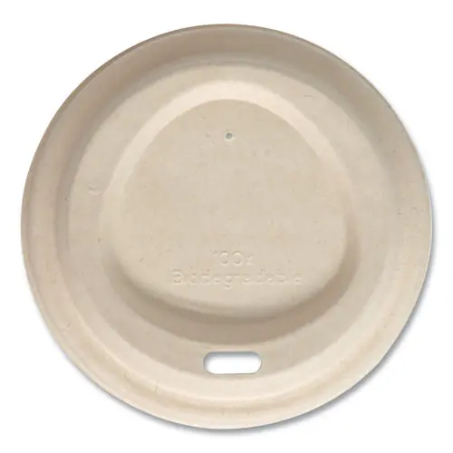 World Centric® Fiber Lids for Hot Cups, Fits 10 oz to 20 oz, Natural, 1,000/Carton