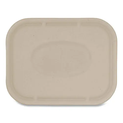 World Centric® Fiber Lids for Fiber Containers, Natural, Paper, 400/Carton