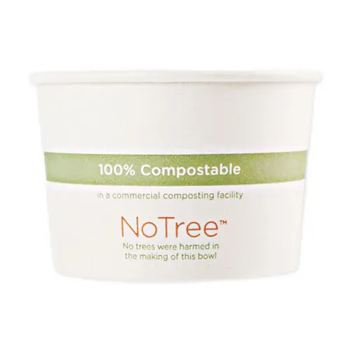 World Centric® No Tree Paper Bowls, 12 oz, Natural, Sugarcane (500/Carton)