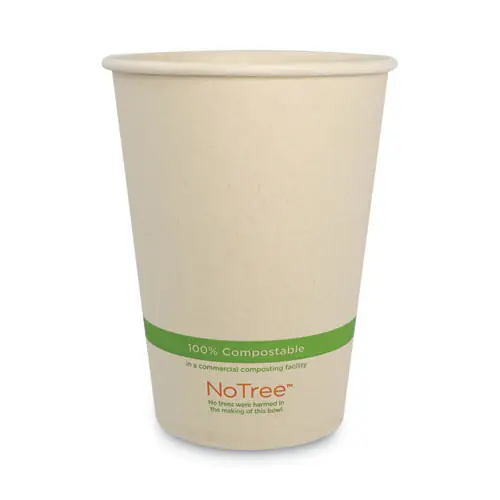 World Centric® No Tree Paper Bowls, 32 oz, Natural, Sugarcane, 500/Carton