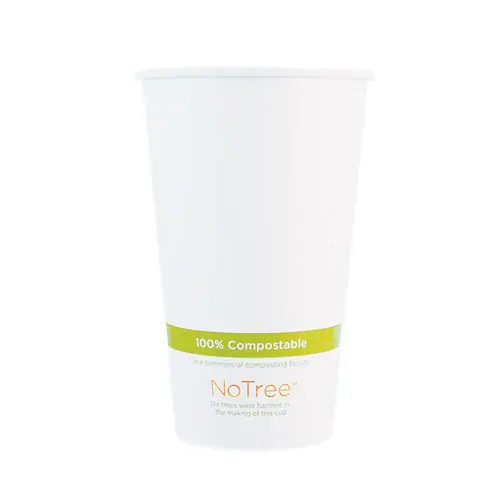 World Centric® NoTree Paper Hot Cups, 20 oz, Natural, 1,000/Carton
