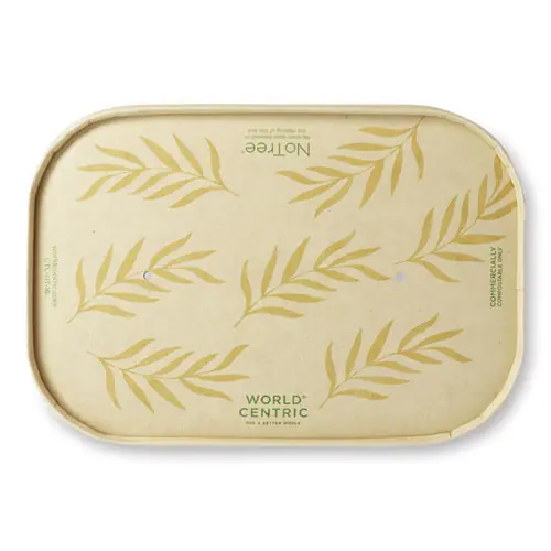 World Centric® Paper Lids for Containers, Natural, Paper, 300/Carton