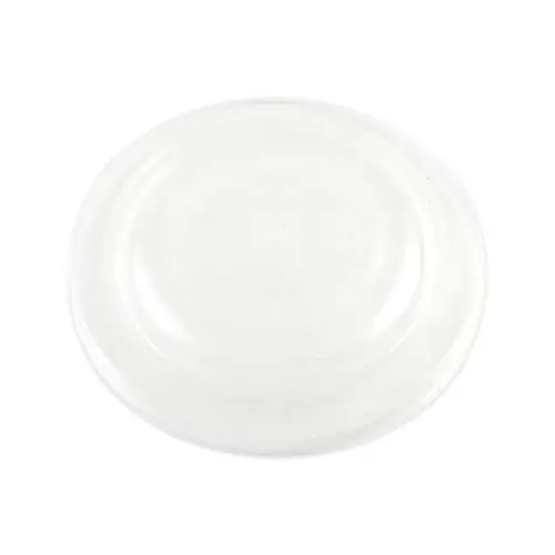 World Centric® PLA Lids for Fiber Bowls, 7.5" Diameter x 1" Height, Clear, Plastic, 300/Carton