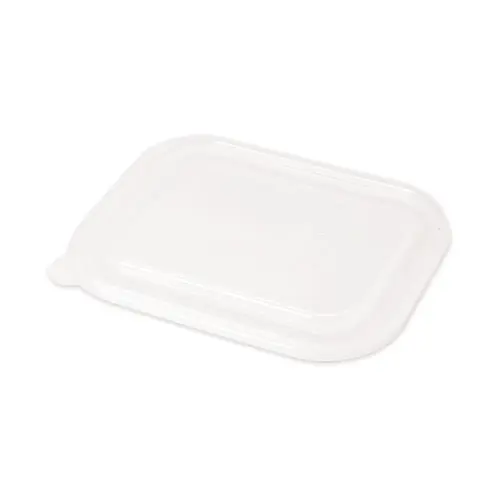 World Centric® PLA Lids for Fiber Containers, Clear, PLA Plastic, 400/Carton