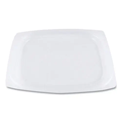 World Centric® PLA Rectangular Deli Container Lids, Clear, Plastic, 900/Carton