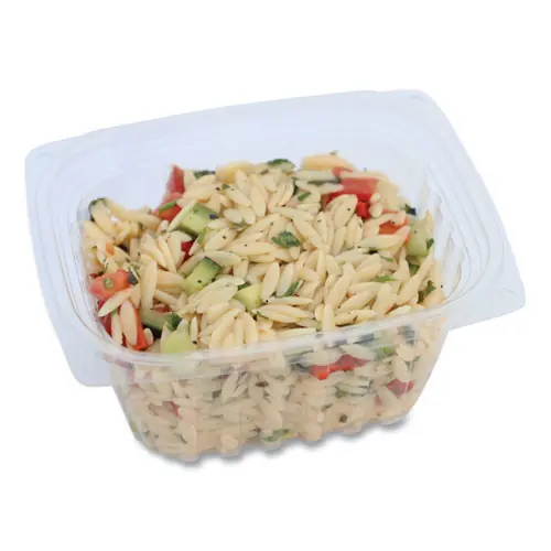 World Centric® PLA Rectangular Deli Container, 16 oz, Clear, 900/Carton