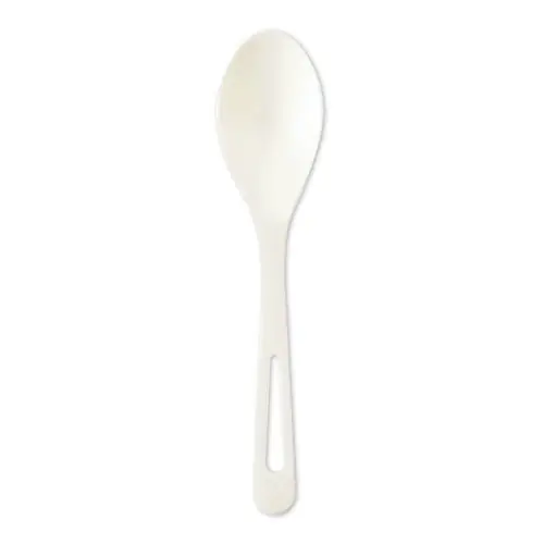 World Centric® TPLA Compostable Cutlery, Spoon, White, 1,000/Carton