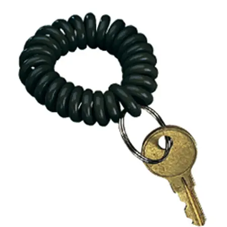 Wrist Key Coil Chain Black
