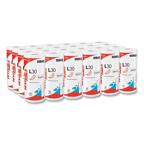 WypAll® L30 Towels, 11 x 10.4, White, 70 Sheets/Roll