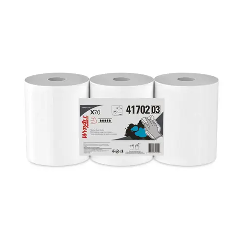 WypAll® X70 Cloths, Center-Pull, White, 275/Roll, 3 Rolls/Carton