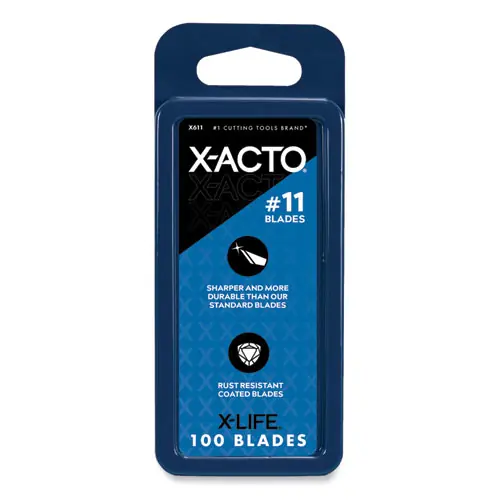 X-ACTO® No. 11 Bulk Pack Blades for X-Acto Knives, 100/Box