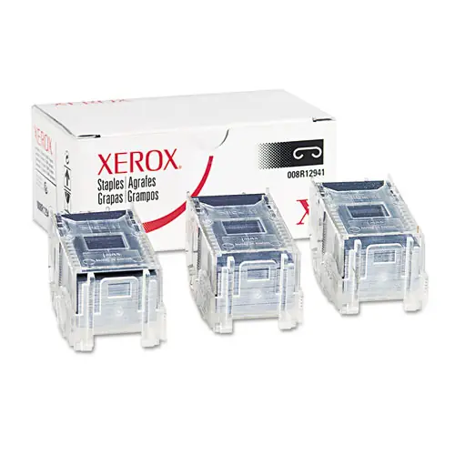 Xerox® 008R12941 Finisher Staples, 5,000 Staples/Cartridge, 3 Cartridges/Box