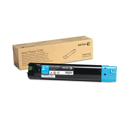 Xerox® 106R01503 Toner, Cyan, 5,000 Page Yield