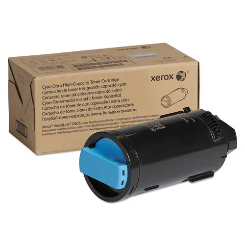 Xerox® 106R04010 Extra High-Yield Toner Cartridge, Cyan, TAA Compliant