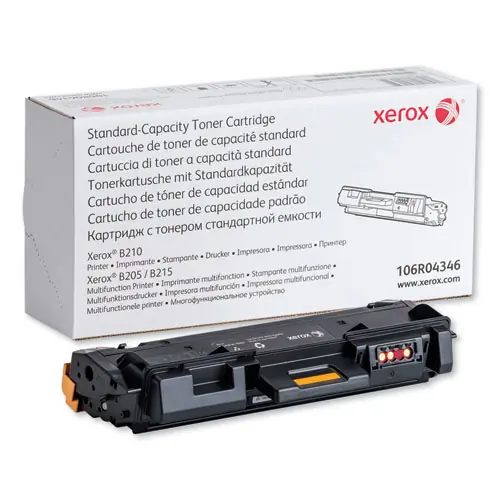 Xerox® 106R04346 Toner Cartridge, Black, 1,500 Page Yield