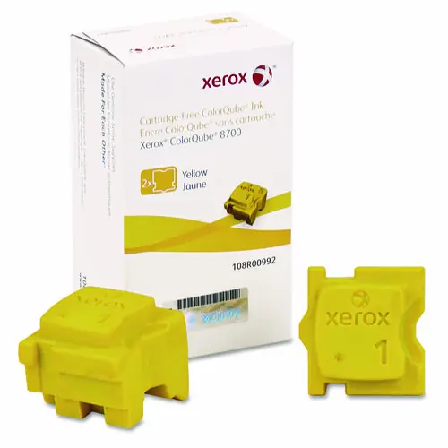 Xerox® 108R00992 Solid Ink Stick, Yellow, 2/Box