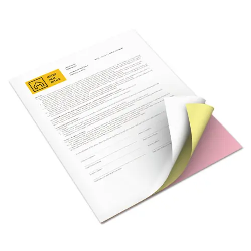 xerox™ Revolution Carbonless 3-Part Paper, 8.5 x 11, Canary/Pink/White, 2,505/Carton