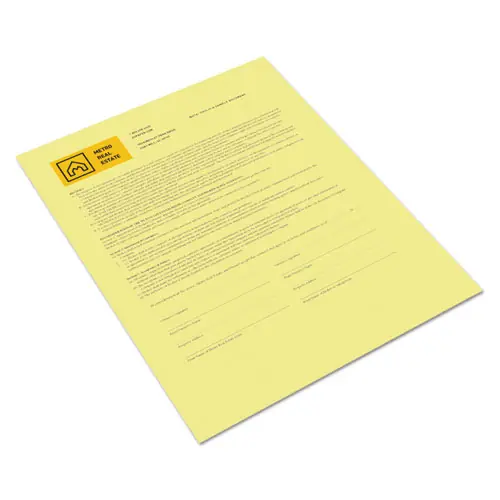 xerox™ Revolution Digital Carbonless Paper, 1-Part, 8.5 x 11, Canary, 500/Ream
