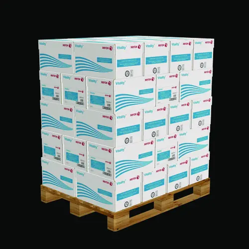 xerox™ Vitality Multipurpose Print Paper, 92 Bright, 20 lb, Letter Size, White, 500 Sheets per Ream, 10 Reams per Carton, 40 Cartons per Pallet