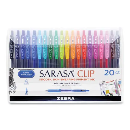 Zebra® Sarasa® Clip Gel Retractable