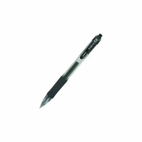 Zebra® Sarasa Dry Gel X20 Retractable Gel Pen, Medium, 0.7 mm, Black Ink, 12/Pack