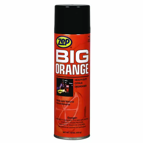 Zep® Big Orange Citrus Scent Degreaser, 15 oz Aerosol Can, 12/Carton (Non-Stock, Extended Delivery)