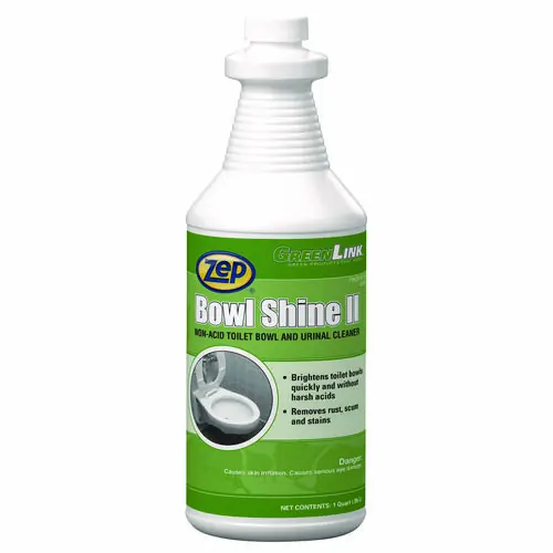 Zep® Bowl Shine II, Pleasant Scent, 1 qt Bottle, 12/Carton