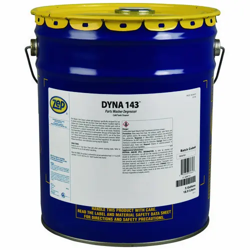 Zep® DYNA 143 Parts Washer Degreaser, 5 gal Pail