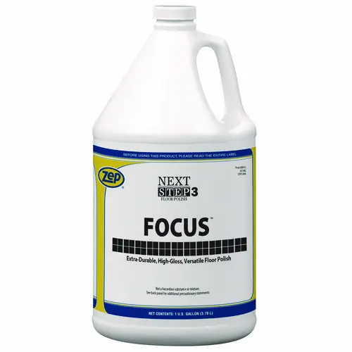 Zep® Focus Floor Finish, 1 gal Bottle, 4/Carton (Non-Stock, Extended Delivery Time)