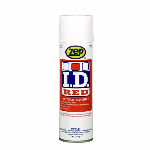 Zep® I.D. Red Aerosol, 13 oz Aerosol Spray, 12/Carton (Non-Stock Item - Extended Delivery Time)