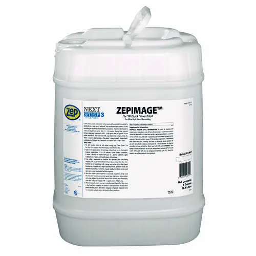 Zep® ZepImage Floor Polish, 5 gal Pail (20% Solids, Acrylic-Copolymer) - Non-Stock Item, Extended Delivery Time