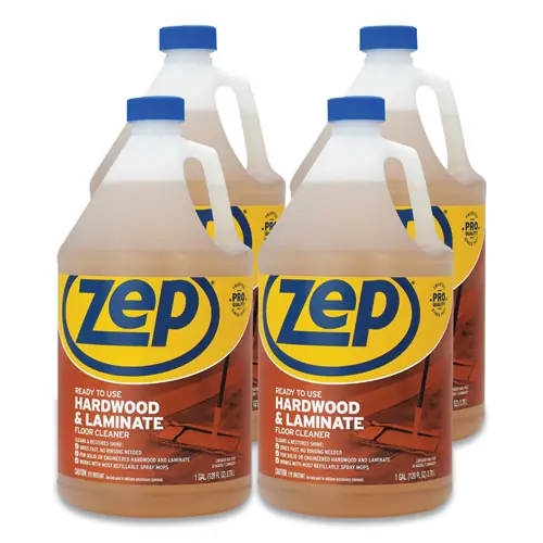 Zep Commercial® Hardwood and Laminate Cleaner, Fresh Scent, 1 gal, 4/Carton
