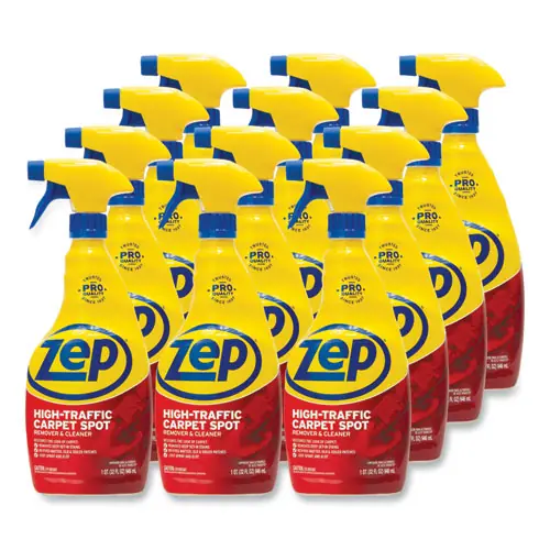 Zep Commercial® High Traffic Carpet Cleaner, Fresh Scent, 32 oz Spray Bottle, 12/Carton