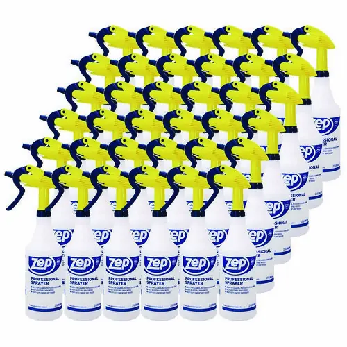 Zep Commercial® Professional Spray Bottle, 32 oz, Blue/Gold/Clear, 36/Carton