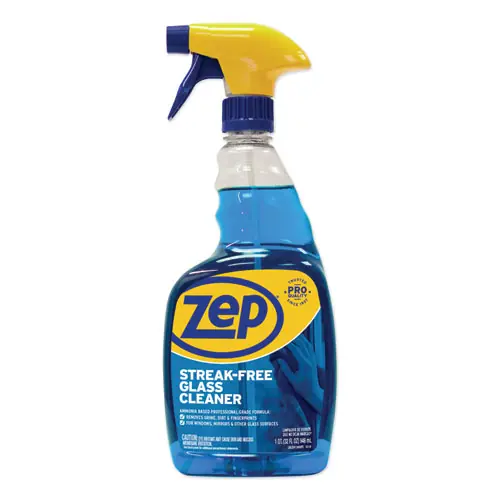 Zep Commercial® Streak-Free Glass Cleaner, Pleasant Scent, 32 oz Spray Bottle
