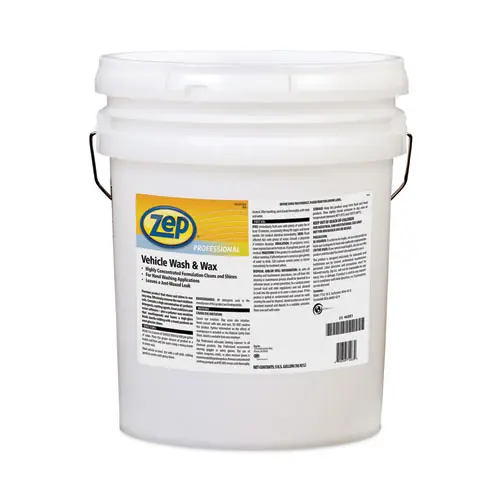 Zep Commercial® Vehicle Wash and Wax, 5 gal Pail