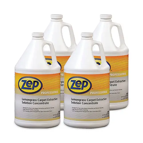 Zep Professional® Carpet Extraction Cleaner, Lemongrass Scent, 1 gal Bottle, 4/Carton
