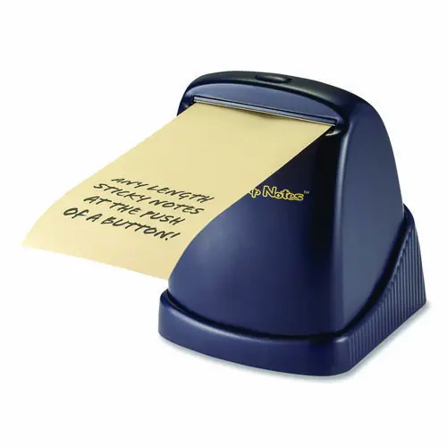 Zip Notes™ Executive Dispenser, Black, Includes Refill Roll and AA Batteries