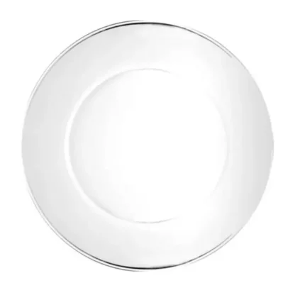 13″ Round Platter – Clear Glass